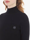 Bold Fox Head Patch Turtleneck Black - MAISON KITSUNE - BALAAN 6