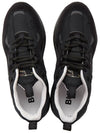 Leather Suede Leather Low Top Sneakers Black - BURBERRY - BALAAN 3