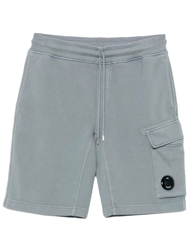 Bermuda Knit Cargo Shorts Blue - CP COMPANY - BALAAN 2