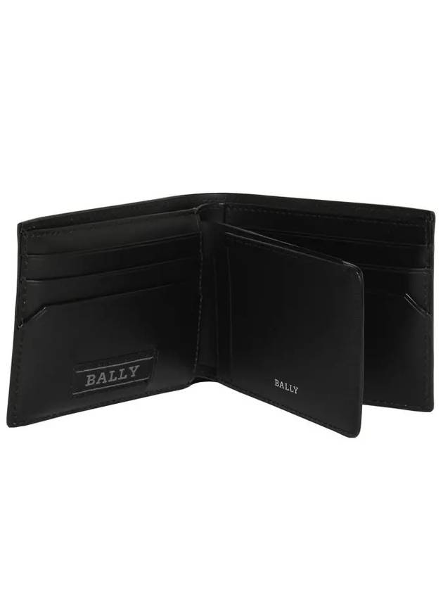 Bydan Logo Leather Half Wallet Black - BALLY - BALAAN 5