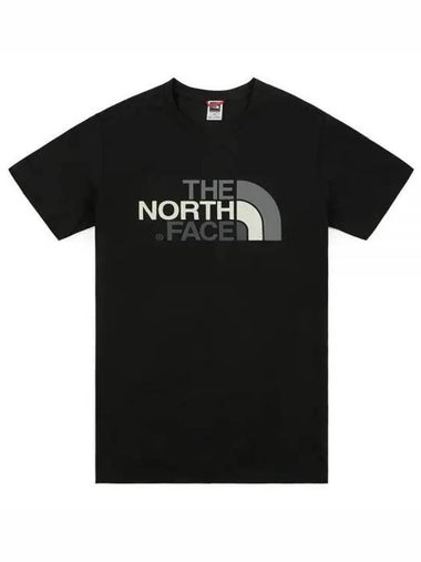 Men's Easy Cotton Short Sleeve T-Shirt Black - THE NORTH FACE - BALAAN 1