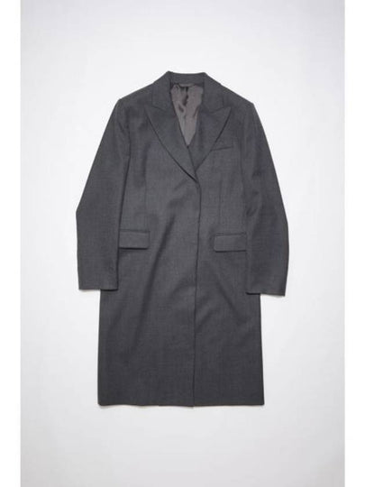 Polyester Wool Single Coat Grey - ACNE STUDIOS - BALAAN 2