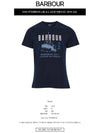 MTS0818NY91 Storm Logo Printing Short Sleeve T-Shirt Navy Men's T-Shirt TR - BARBOUR - BALAAN 2