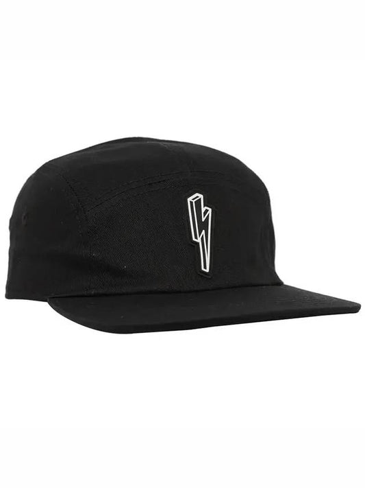 Thunderbolt Cotton Ball Cap Black - NEIL BARRETT - BALAAN.