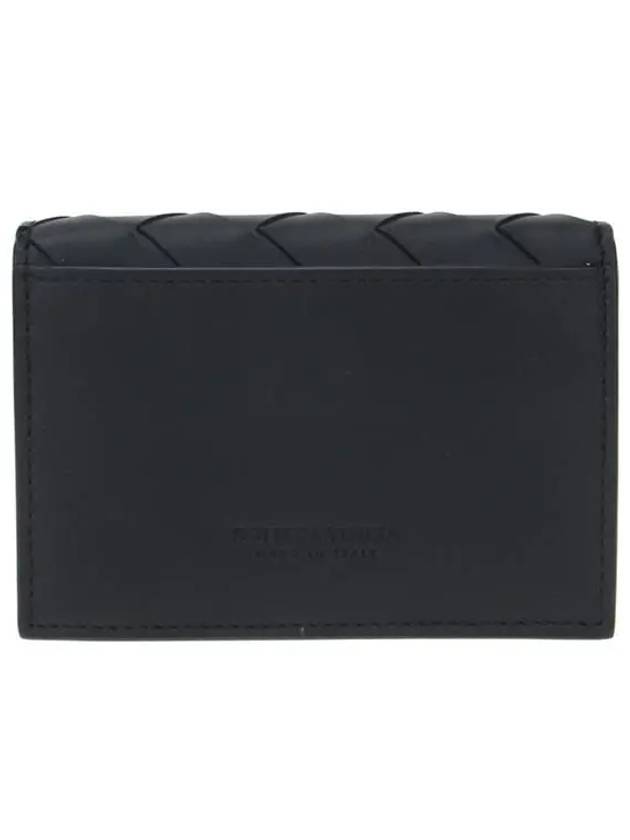 Intrecciato Folding Card Wallet Black - BOTTEGA VENETA - BALAAN 5