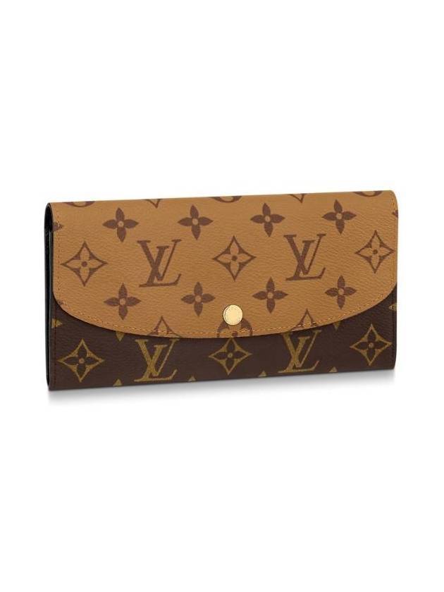 Emily Monogram Reverse Canvas Long Wallet - LOUIS VUITTON - BALAAN 1