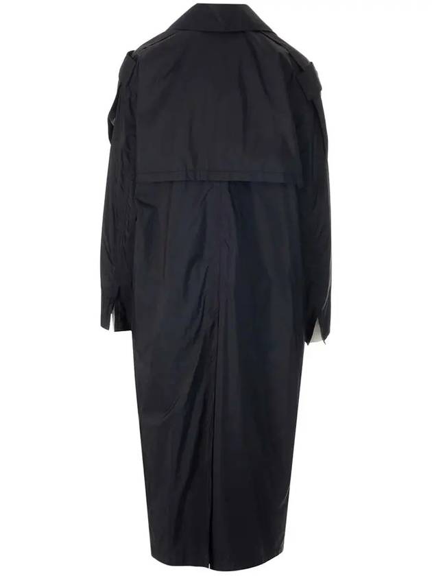 Deva Nylon Trench Coat Black - MONCLER - BALAAN 4