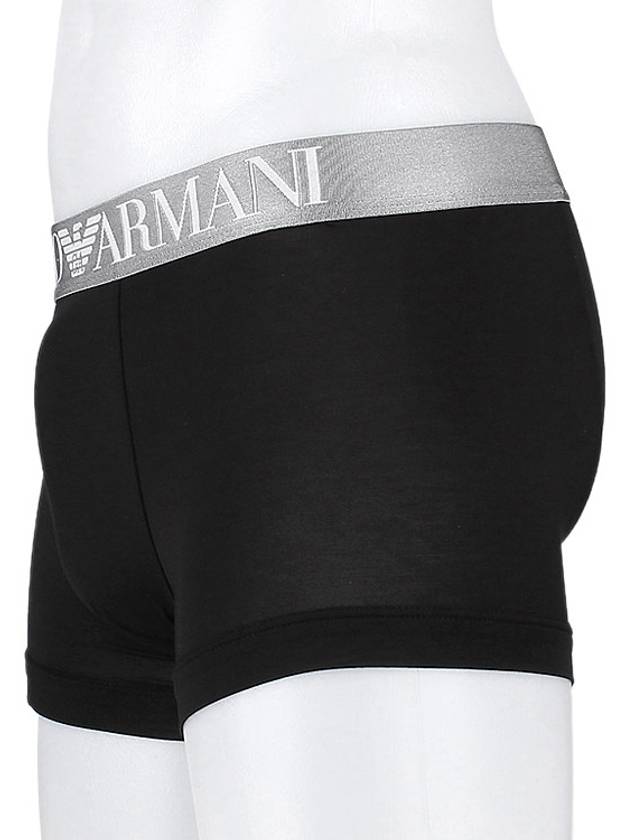 Soft Modal Trunk Briefs Black - EMPORIO ARMANI - 4