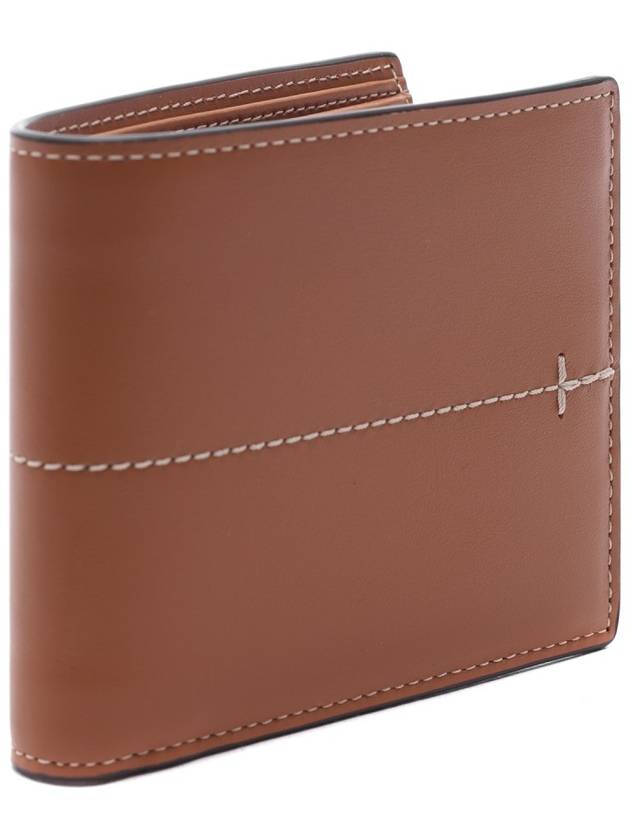 Center Stitch Half Wallet Brown - TOD'S - BALAAN 4