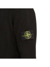 Men's Logo Patch Turtleneck Black - STONE ISLAND - BALAAN 9