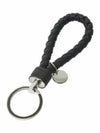 Intrecciato Leather Key Holder Tourmaline - BOTTEGA VENETA - BALAAN 3