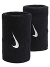 Swoosh Double Wristband Black - NIKE - BALAAN 3