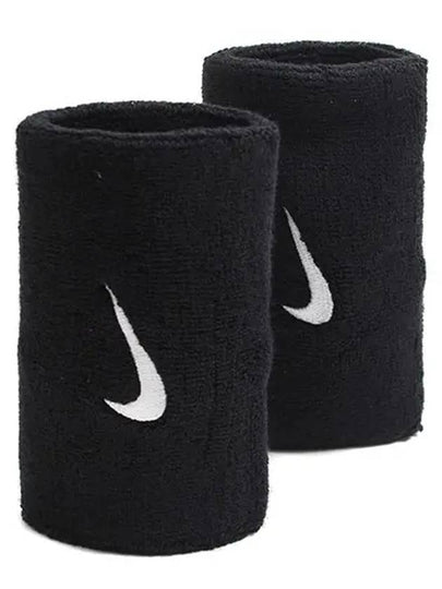 Swoosh Double Wristband Black - NIKE - BALAAN 2