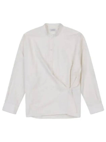 Officer Collar Twisted Shirt Chalk - LEMAIRE - BALAAN 1