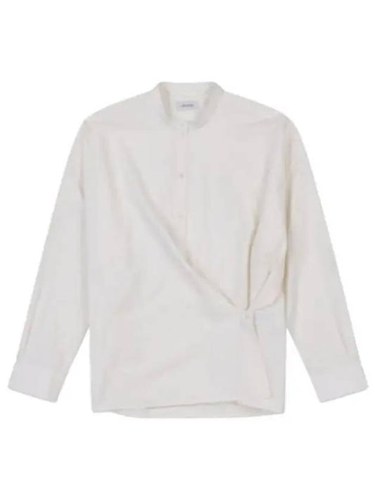 Officer Collar Twisted Shirt Chalk - LEMAIRE - BALAAN 1