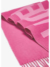 Lecharpe Fringe Logo Virgin Wool Muffler Pink - JACQUEMUS - BALAAN 3