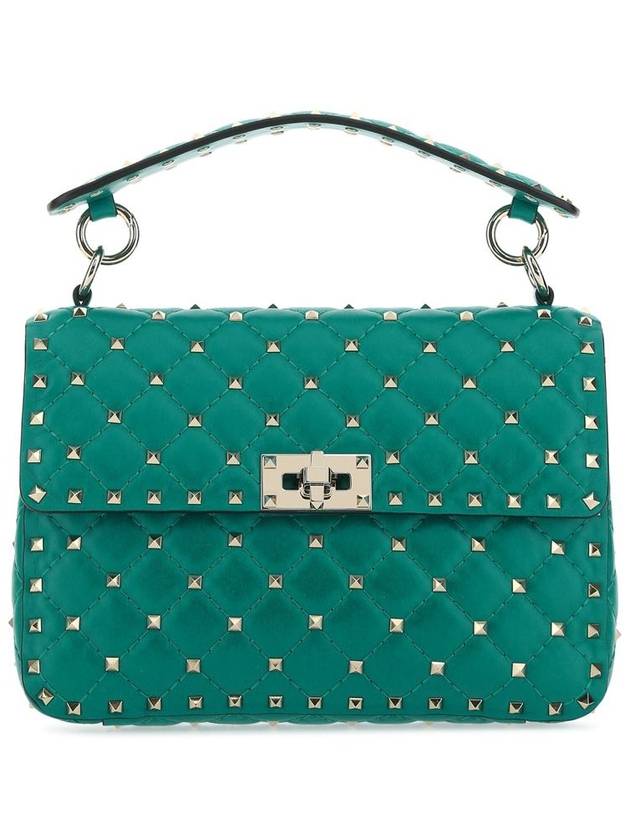 Roman studded spike tote bag green - VALENTINO - BALAAN 2