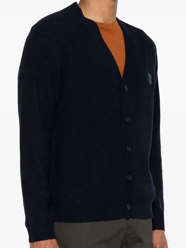 Maison Kitsune Bold Fox Head Patch Men s Wool Cardigan NM00501 P476 - POLO RALPH LAUREN - BALAAN 3