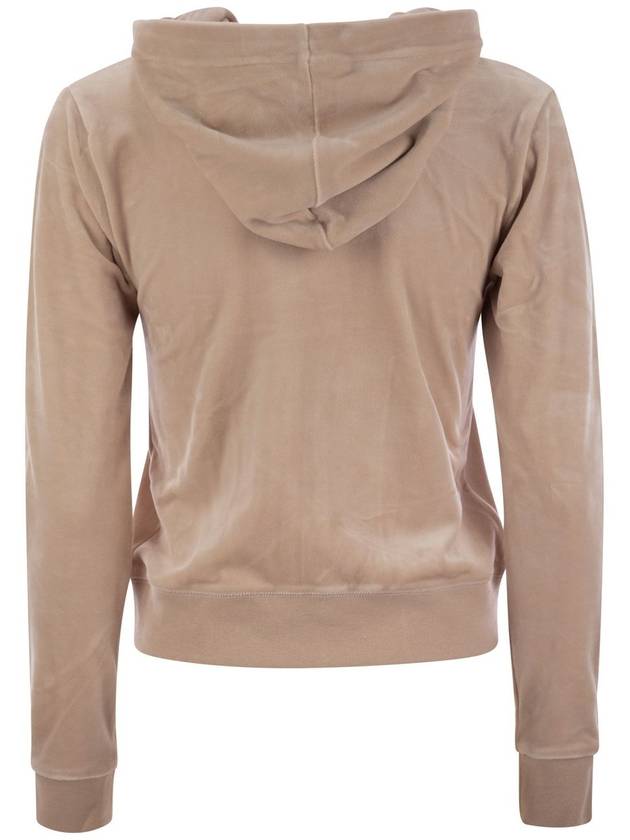 Cotton velvet hoodie - JUICY COUTURE - BALAAN 2