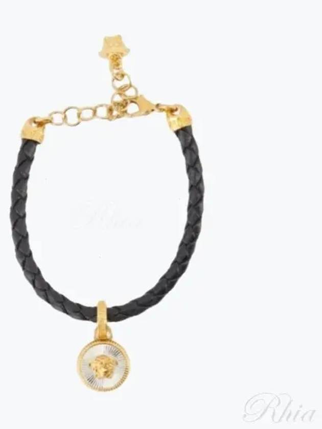 Enamel Medusa Bracelet  Black - VERSACE - BALAAN 2