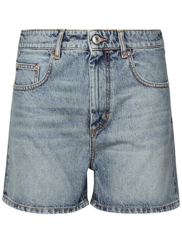 Sportmax Blue Cotton Shorts - MAX MARA SPORTMAX - BALAAN 1