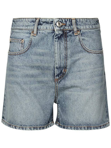 Sportmax Blue Cotton Shorts - MAX MARA SPORTMAX - BALAAN 1