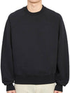 Big Heart Logo Sweatshirt Black - AMI - BALAAN 4