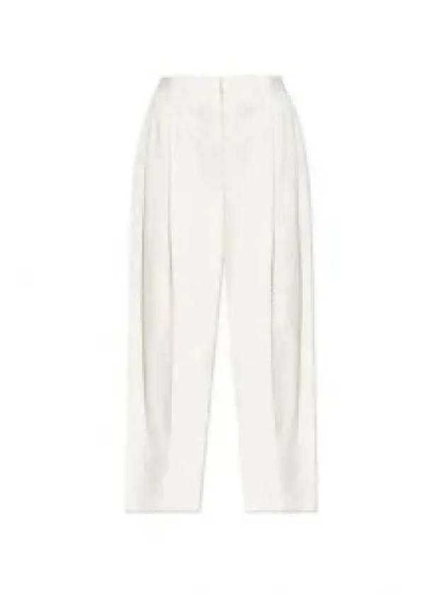 SN Bottega Veneta White wide tapered leg trousers with a fl 799335 V4CS0 3043F - BOTTEGA VENETA - BALAAN 2