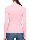 Courr ges 422MPU022FI0001 ROSE Women s Turtleneck Knit - COURREGES - BALAAN 6