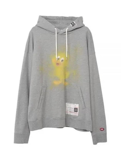 A13HD661 GRAY Duck Printed Hoodie - MIHARA YASUHIRO - BALAAN 1