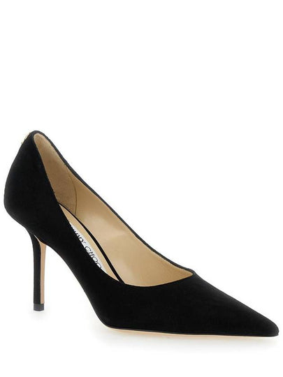 'Love' Black Pumps With Stiletto Heel In Suede Woman - JIMMY CHOO - BALAAN 2