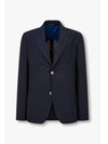 Men s Chevron Tissue Wool Single Jacket Navy - EMPORIO ARMANI - BALAAN 1