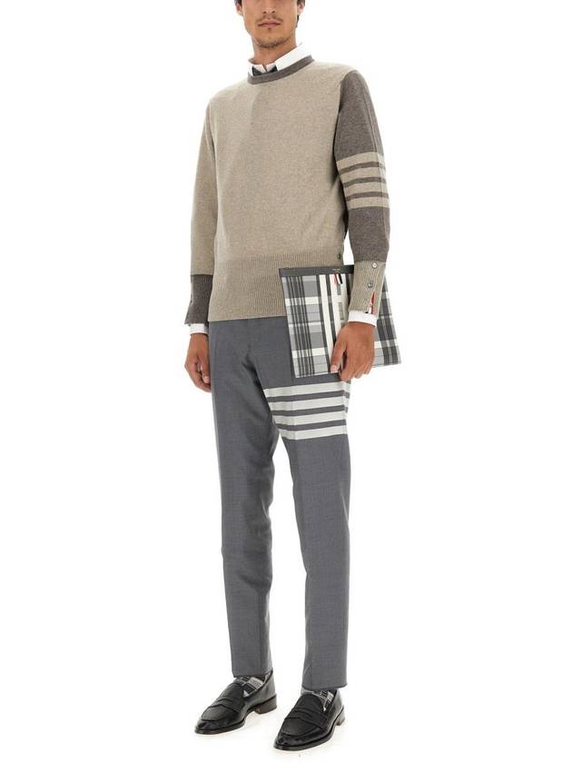 Fun Mix 4 Bar Cashmere Knit Top Beige - THOM BROWNE - BALAAN 3