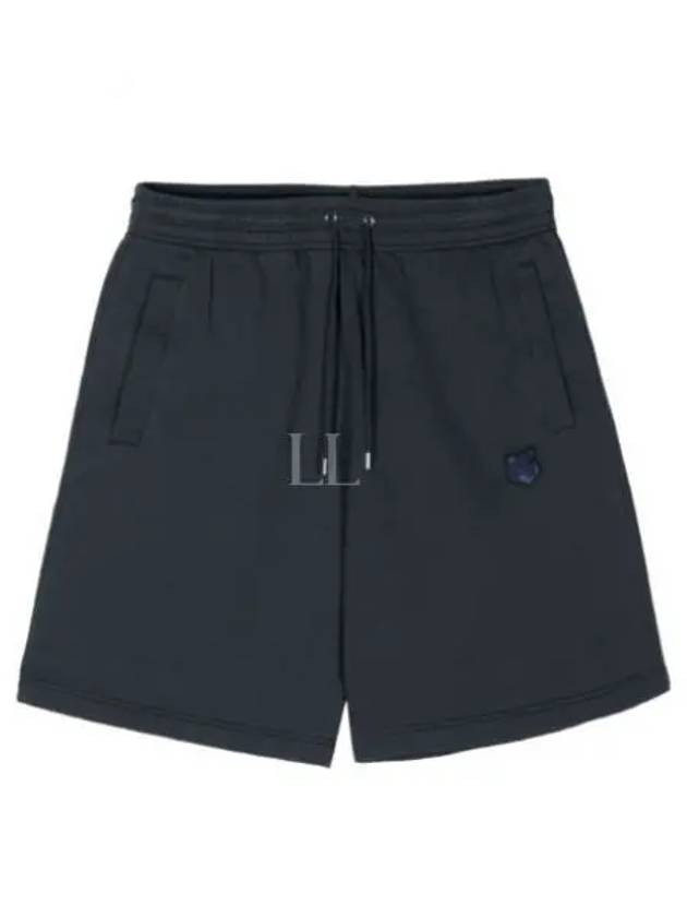 Bold Fox Head Patch Oversized Jog Shorts Navy - MAISON KITSUNE - BALAAN 2