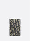 Oblique Jacquard Bifold Card Wallet Beige Black - DIOR - BALAAN 4