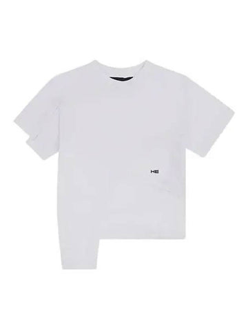 Elliot Emile T Shirt Women s Stretch Cotton Short Sleeve White - HELIOT EMIL - BALAAN 1