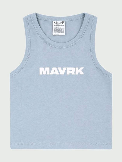 Maverick Women's M Logo Crop Sleeveless Sky Blue - MAVRK - BALAAN 2