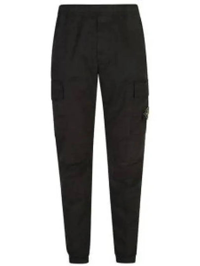 Banding Waist Tapered Cargo Straight Pants Black - STONE ISLAND - BALAAN 2