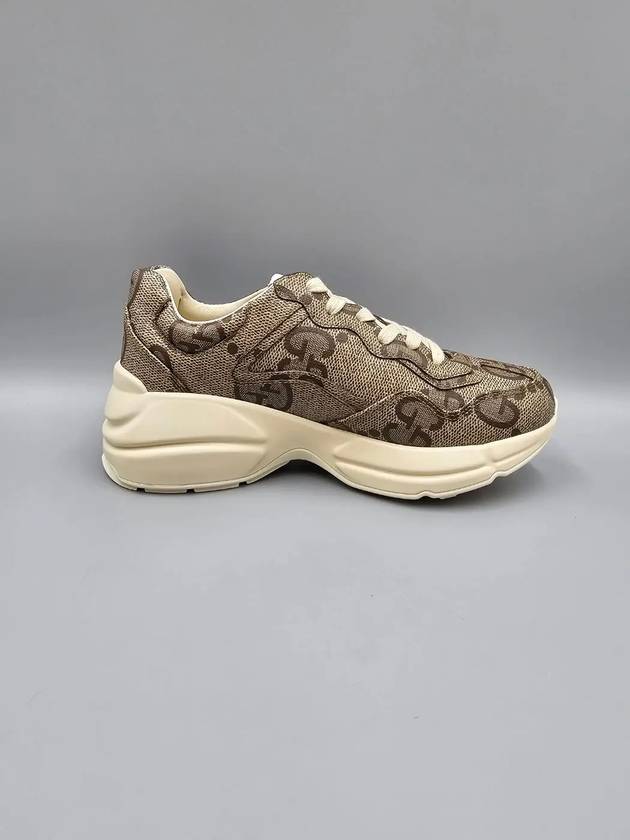 Women s GG Logo Rhyton Sneakers 680915 - GUCCI - BALAAN 5