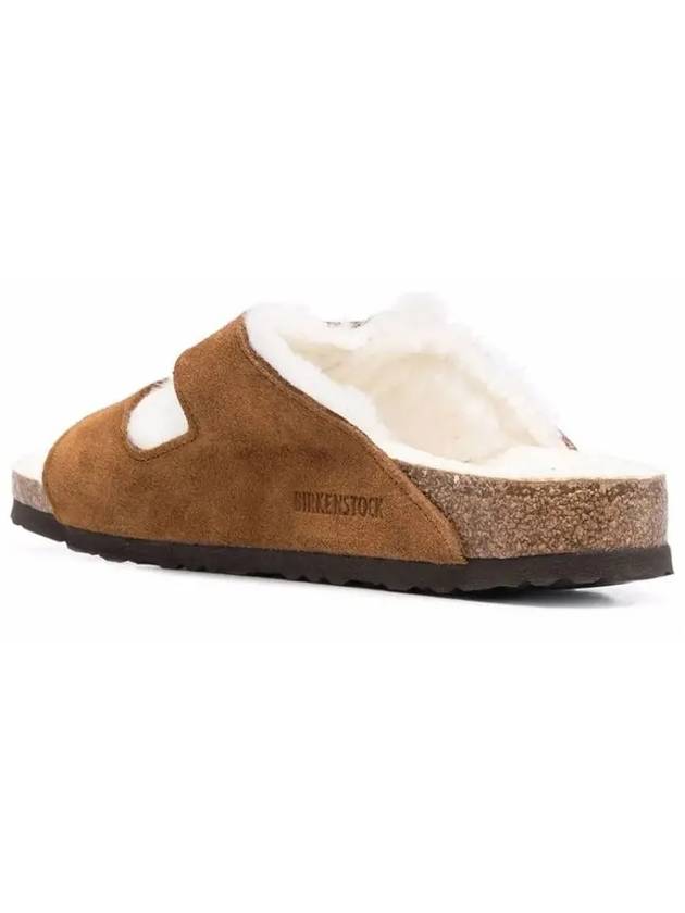 Arizona Shearling Sandals Mink - BIRKENSTOCK - BALAAN 5