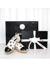 CC Logo Play Print Espadrilles White Black - CHANEL - BALAAN 2