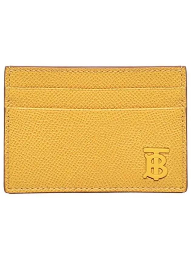 TB Grainy Leather Card Wallet Marigold - BURBERRY - BALAAN 2