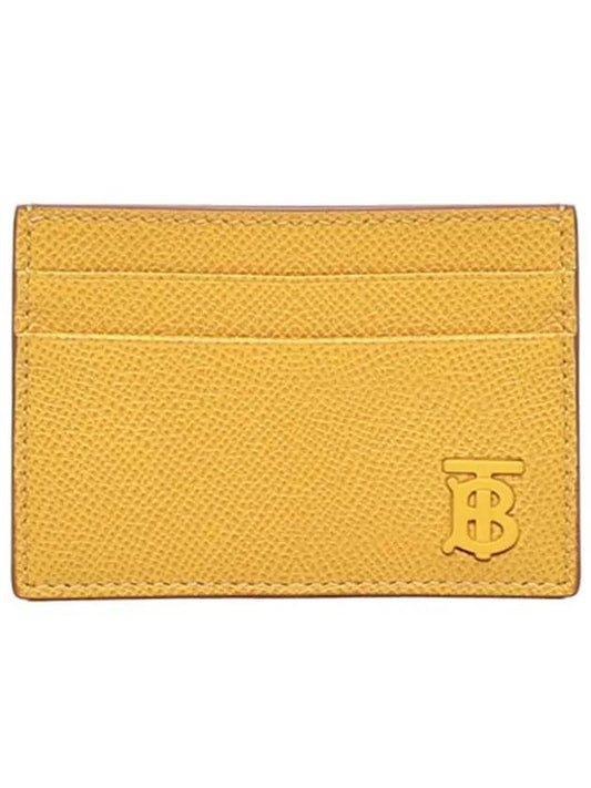 TB Grainy Leather Card Wallet Marigold - BURBERRY - BALAAN 2