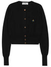 Bea Crop Cardigan Black - VIVIENNE WESTWOOD - BALAAN 2