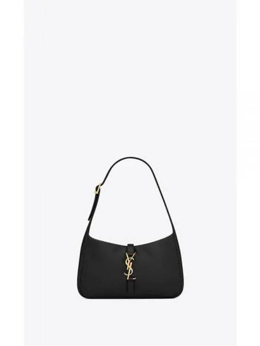 Le 5 A 7 Padded Lambskin Shoulder Bag Black - SAINT LAURENT - BALAAN 2