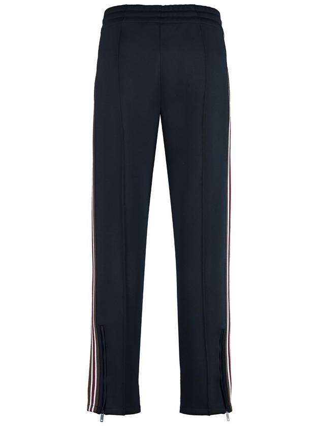 Men's Stripe Detail Track Pants Smoke Navy - BURBERRY - BALAAN 3