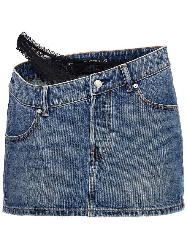 Alexander Wang 'Dip Side Lace Undie' Mini Skirt - ALEXANDER WANG - BALAAN 1