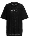 Moran Openwork Short Sleeve T-Shirt Black - A.P.C. - BALAAN 3