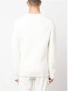 Men's Lens Detail Crew Neck Knit Top White - CP COMPANY - BALAAN 6