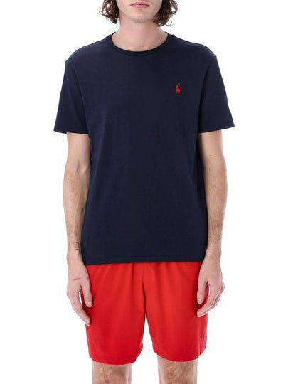 Men's Embroidered Pony Short Sleeve T-Shirt Navy - POLO RALPH LAUREN - BALAAN 2